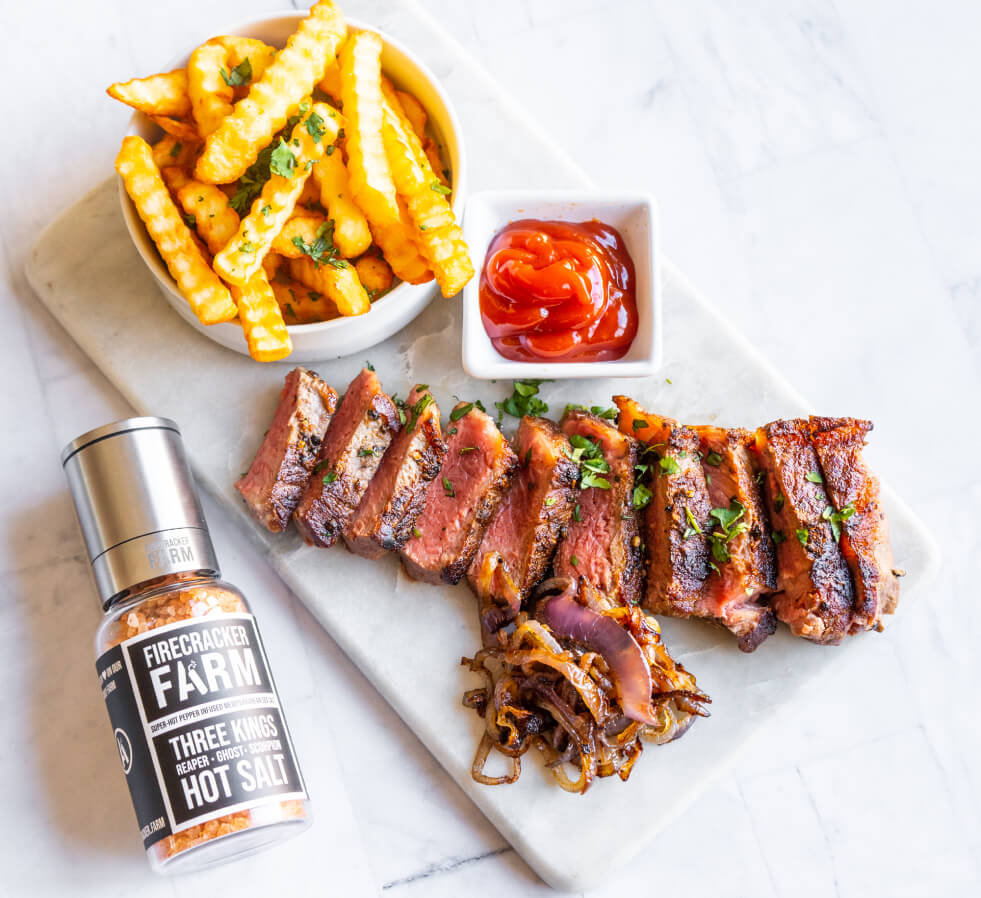Firecracker Farm Product and Food Image - Steak and Frites