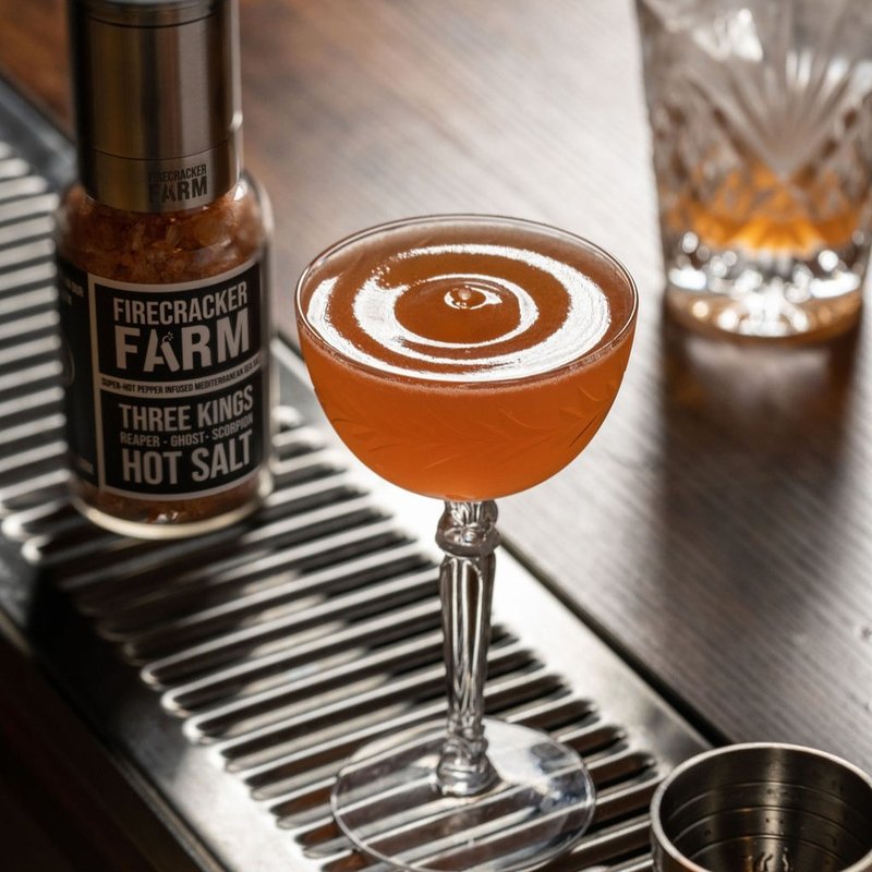 Naked & Famous Cocktail (Mixed Drink) - Photos and recipe: High Proof Preacher Firecracker Farm Recipe Image