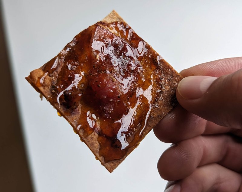 Spicy Candied Bacon Bites - Photos and recipe: Kristopher Bolleter Firecracker Farm Recipe Image