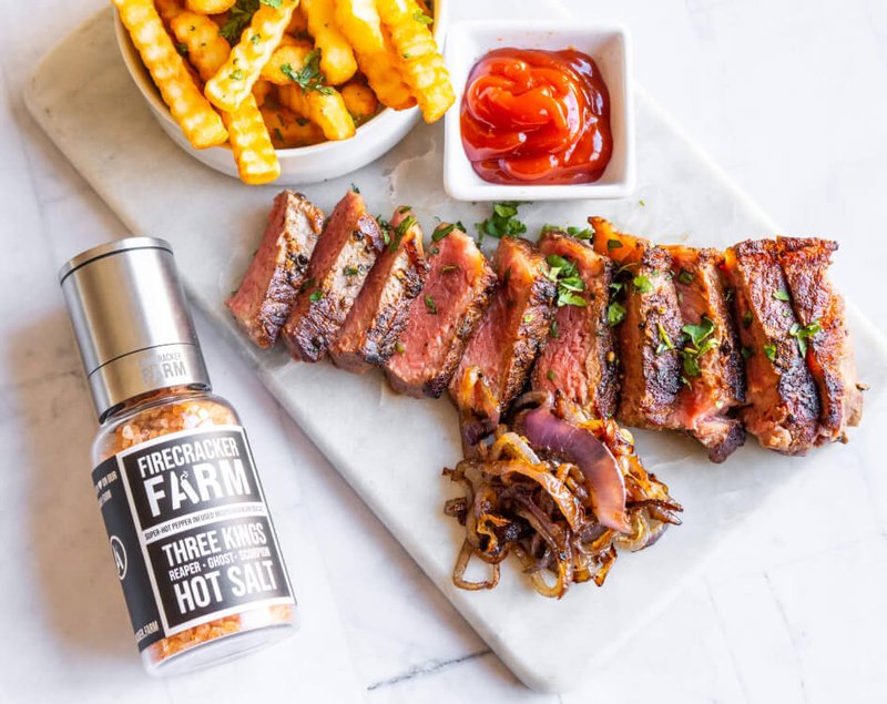 Steak and Frites - Photos and recipe: Gina Hansen Firecracker Farm Recipe Image